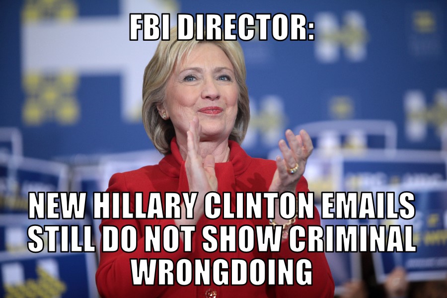 New Clinton emails do not show criminal wrongdoing