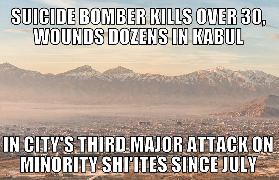 Kabul suicide bomber kills dozens