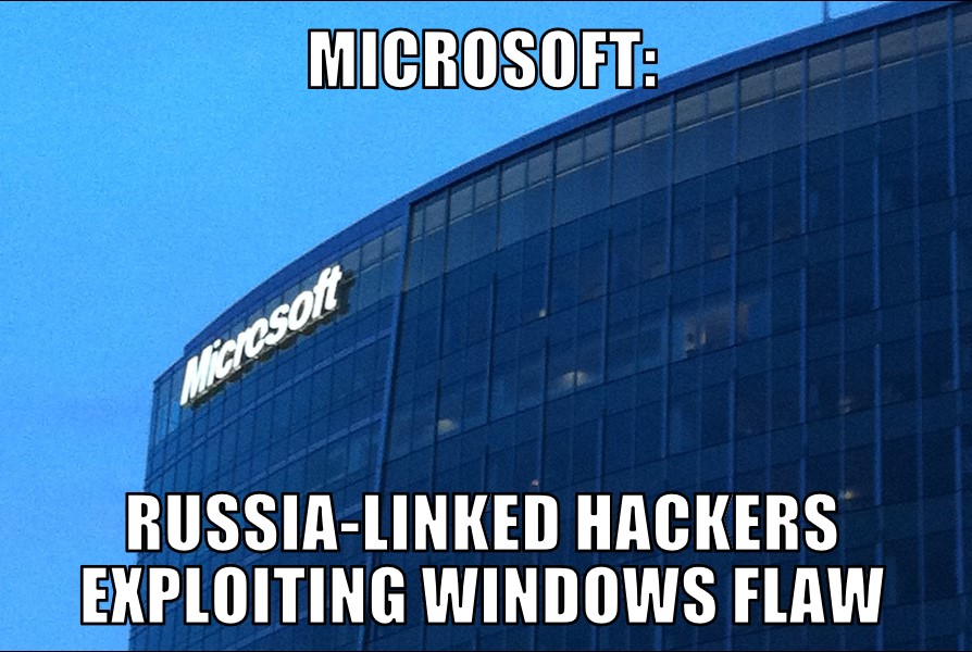 Russia-linked hackers exploiting Windows flaw