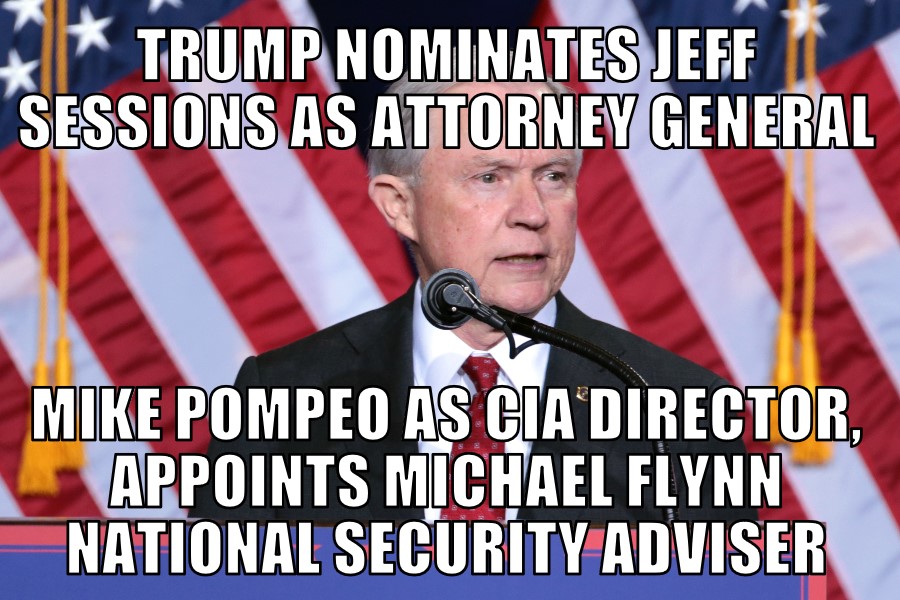 Jeff Sessions nominated as attorney general