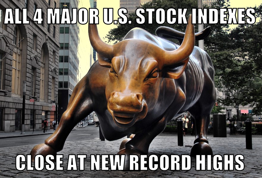 U.S. stock record highs