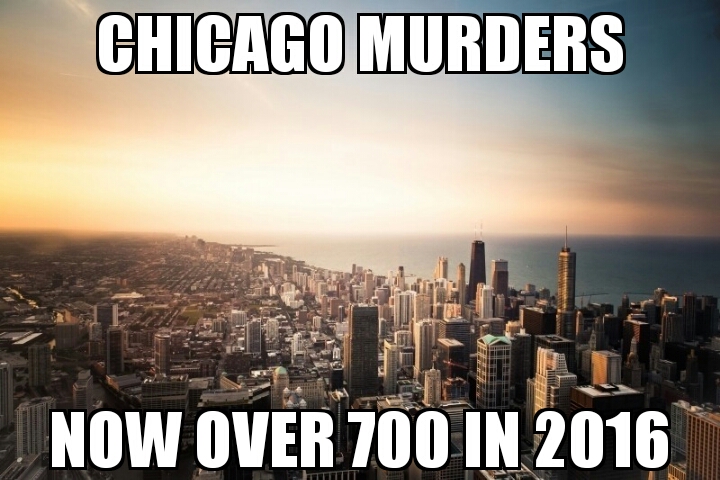 2016 Chicago murders over 700