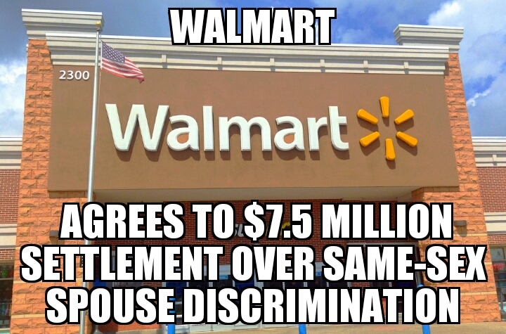 Walmart same-sex settlement 