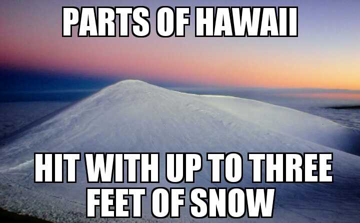 Hawaii snowfall