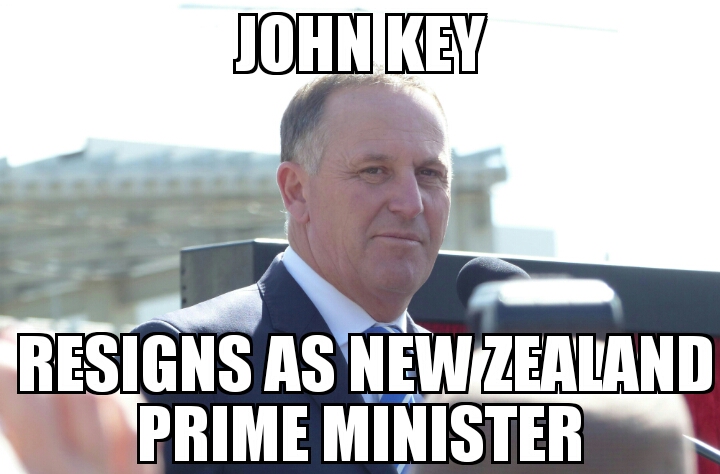 John Key resigns