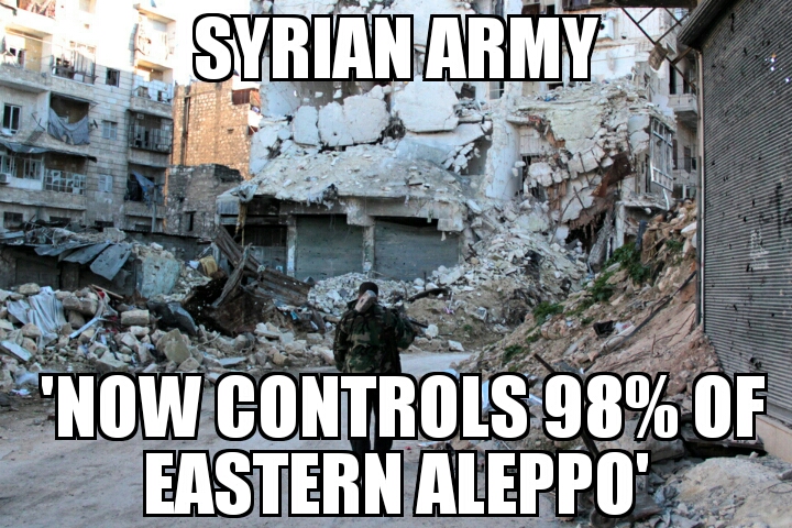 Syrian army Aleppo gains