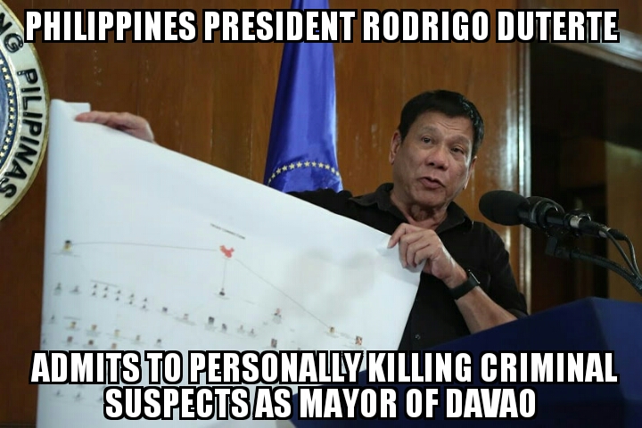 Duterte admits to killing