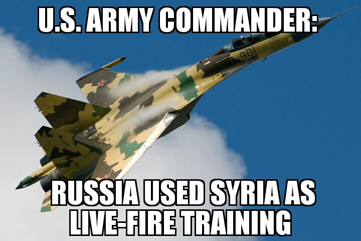 Russia ‘used Syria as live-fire training’