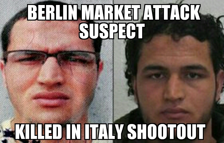 Berlin Christmas market attacker killed