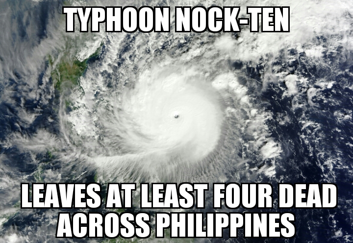 Nock-ten kills 4 in Philippines 