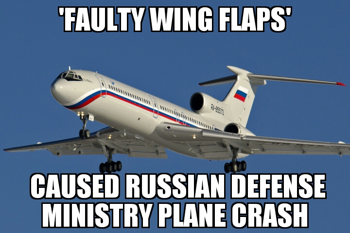 Wing flaps caused Russia plane crash