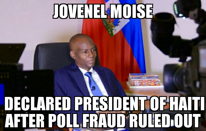 Jovenel Moise declared Haiti president 