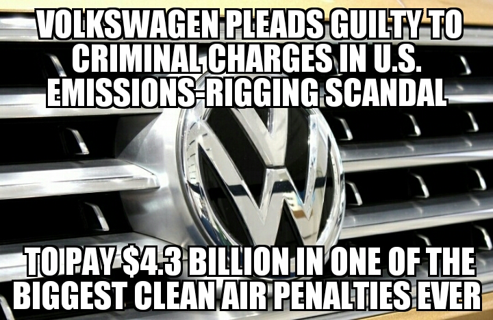 VW pleads guilty in emissions scandal 