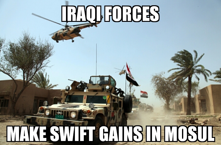 Iraqi gains in Mosul 