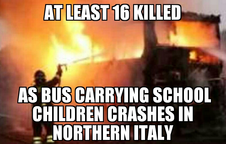 Northern Italy bus crash