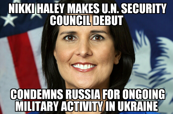 Nikki Haley makes United Nations debut