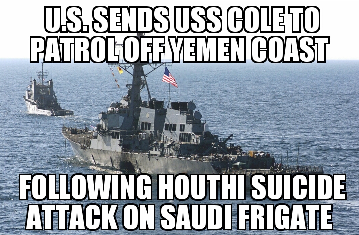 USS Coal to Yemen coast
