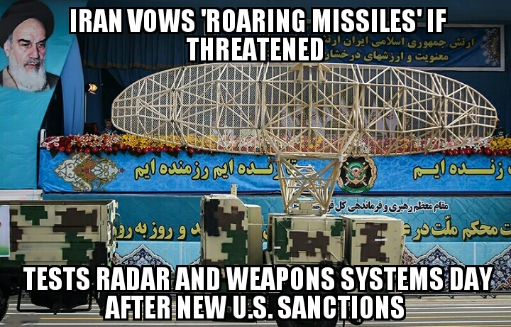 Iran tests radar and missiles 
