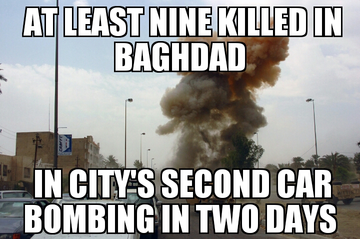 Baghdad car bombing kills 9