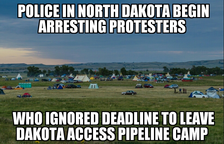 DAPL protesters arrested 