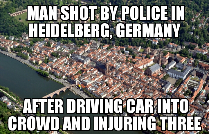 Man drives into crowd in Heidelberg, Germany 