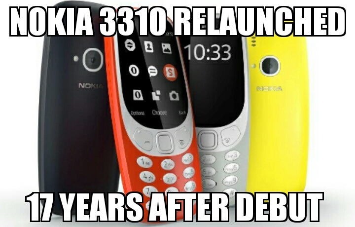 Nokia 3310 relaunched