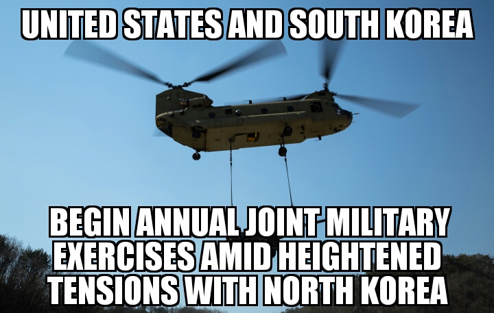 U.S. and South Korea begin Foal Eagle military exercises 