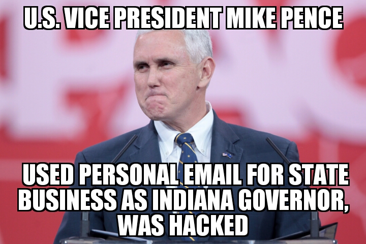 Pence used personal email as Indiana governor
