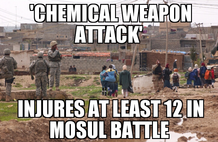 ‘Chemical weapon attack’ in Mosul 