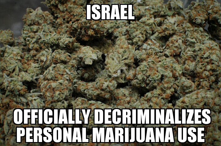 Israel decriminalizes marijuana use