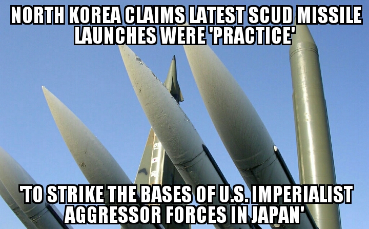 N. Korea ‘practicing’ to strike U.S. Japan bases