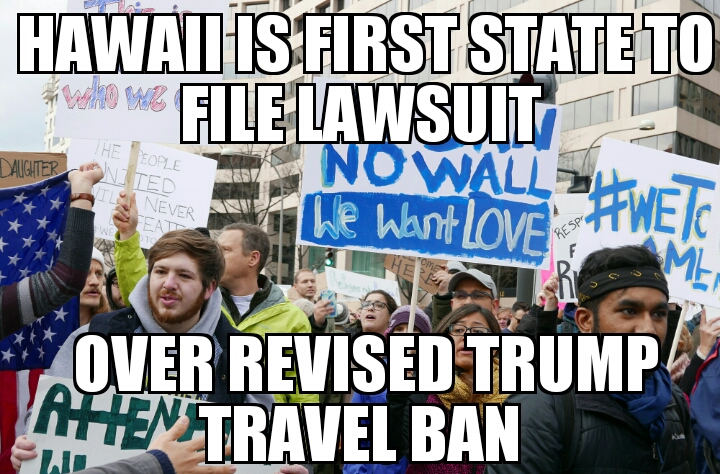 Hawaii is first state to sue over new travel ban