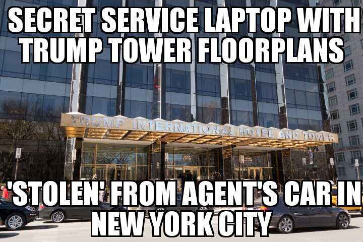 Secret service laptop ‘stolen’