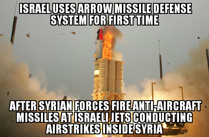 Israel uses Arrow system for first time in Syria 