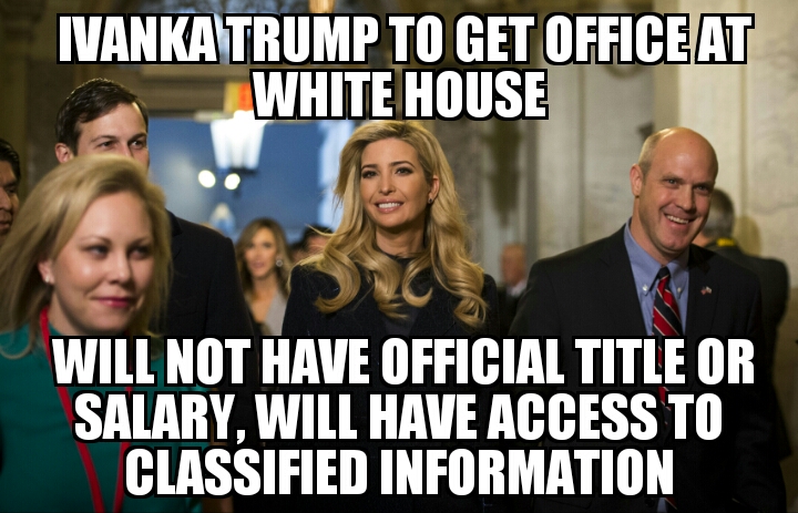 Ivanka Trump to get White House office 