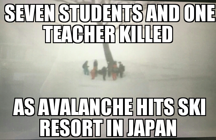 Students killed in Japan avalanche 