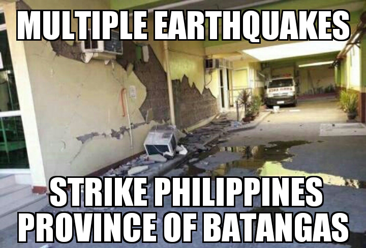 Philippines Batangas earthquakes