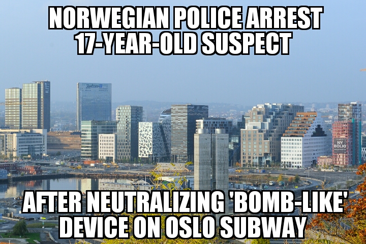 Norway police arrest suspect for Oslo subway bomb