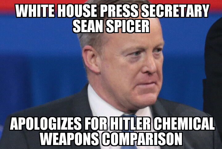 White House press secretary Sean Spicer apologizes for Hitler comments