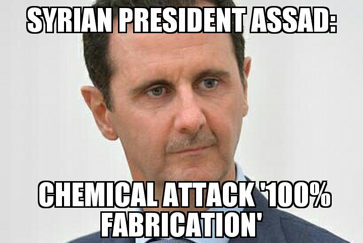 Assad says chemical attack ‘fabrication’
