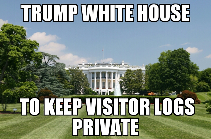 White House to keep vistor logs private