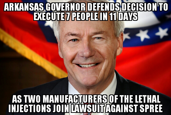 Arkansas governor defends executions 