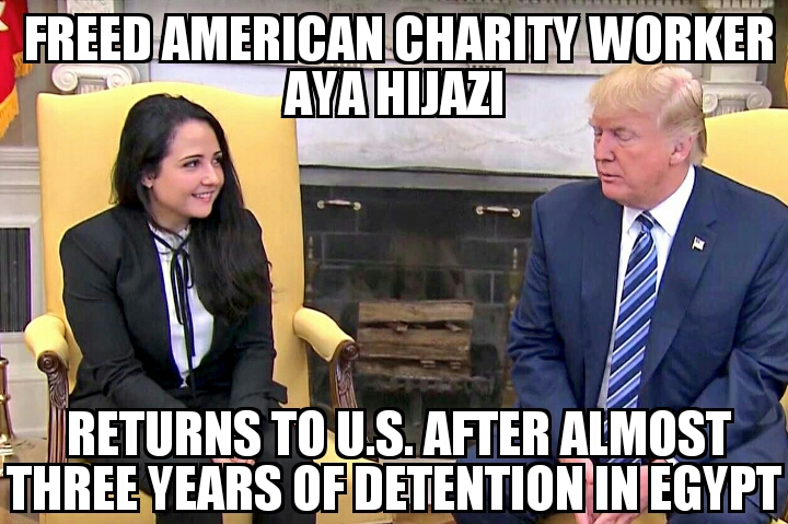 Aya Hijazi returns to United States 
