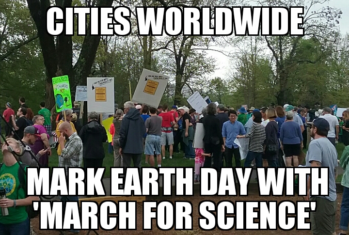 Thousands ‘march for science’ worldwide 