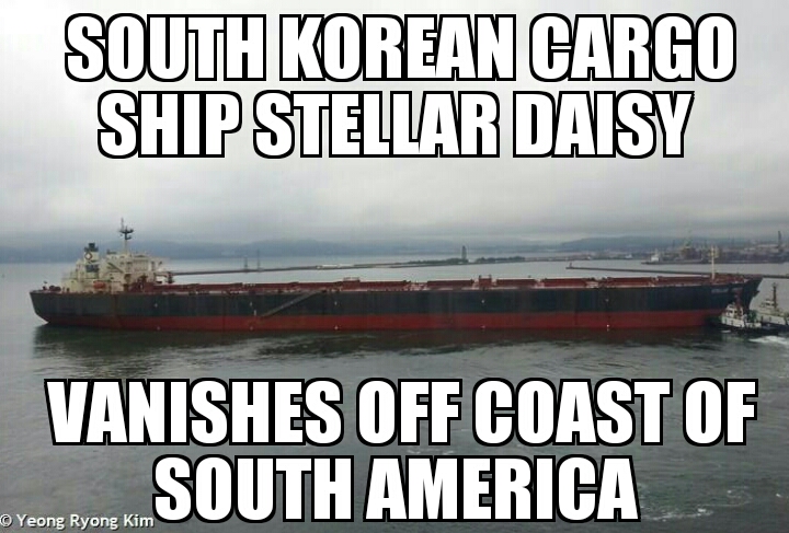 Cargo ship Stellar Daisy vanishes