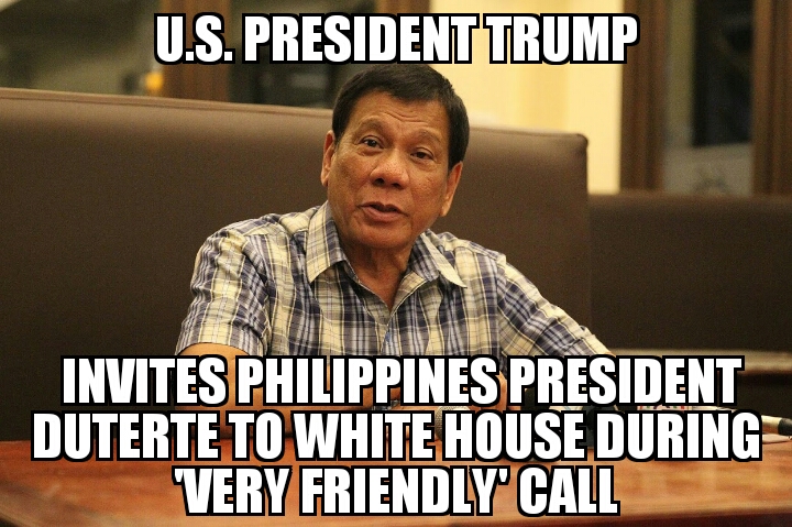 Trump invites Duterte to White House 