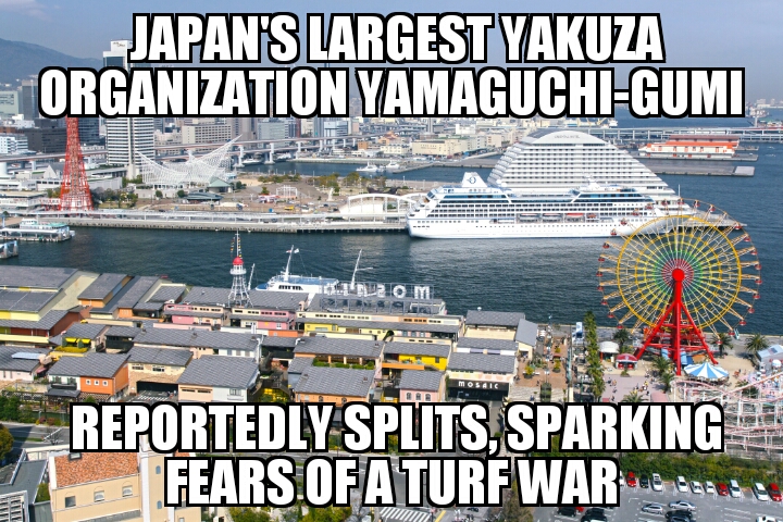 Largest Yakuza organization Yamaguchi-gumi reportedly splits 