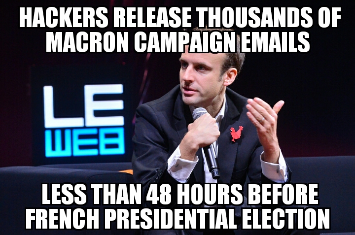 Hackers release Macron campaign emails