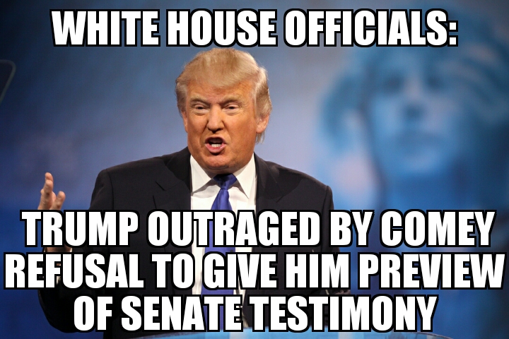 Comey refused to preview Senate testimony to White House
