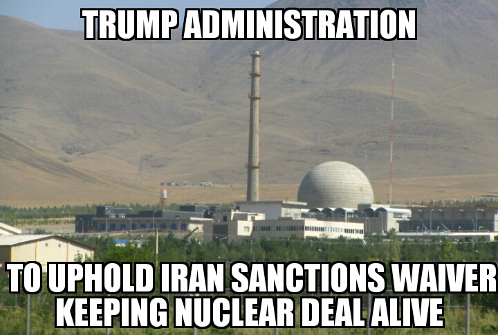 Trump administration keeps Iran nuclear deal alive